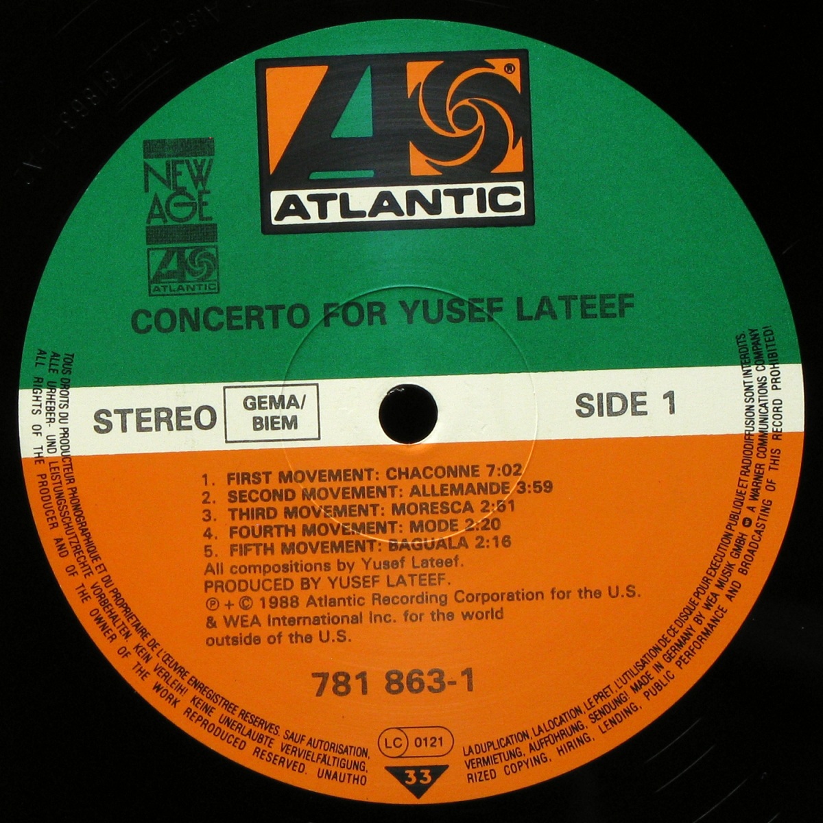 LP Yusef Lateef — Concerto For Yusef Lateef фото 2