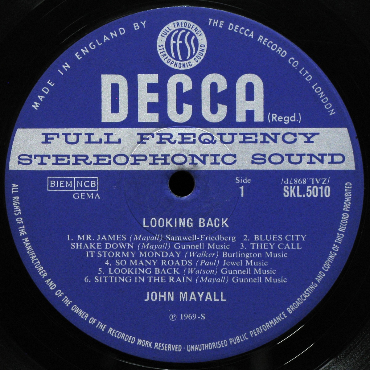 LP John Mayall — Looking Back (mono) фото 3