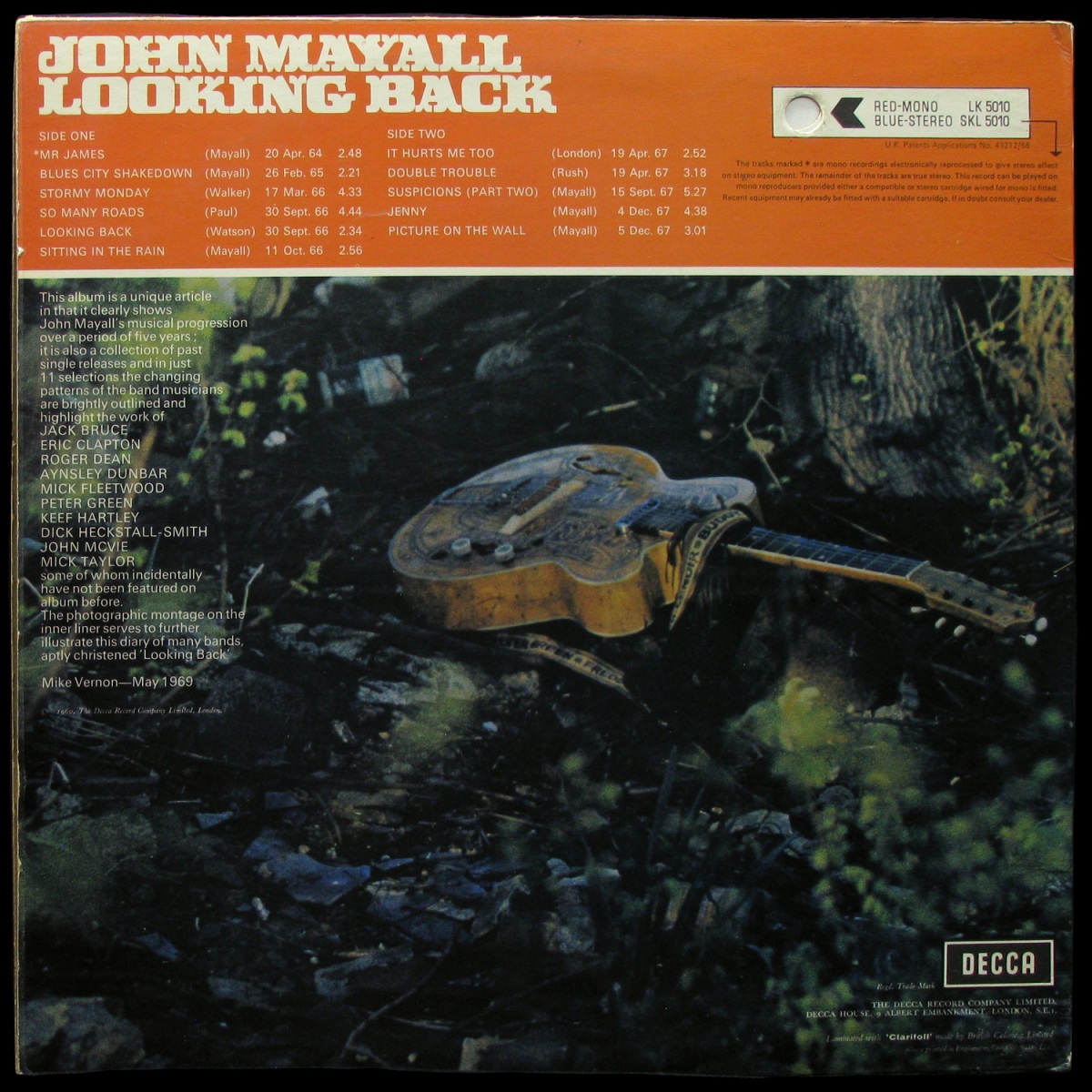 LP John Mayall — Looking Back (mono) фото 2