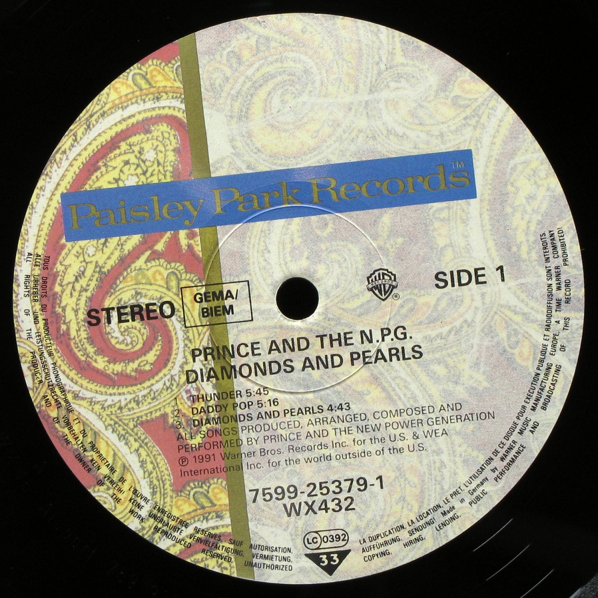 LP Prince — Diamonds And Pearls (2LP) фото 5