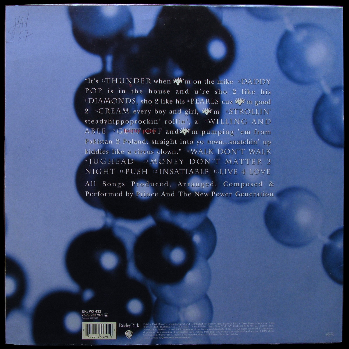 LP Prince — Diamonds And Pearls (2LP) фото 2