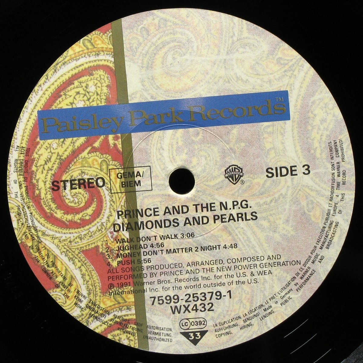 LP Prince — Diamonds And Pearls (2LP) фото 7