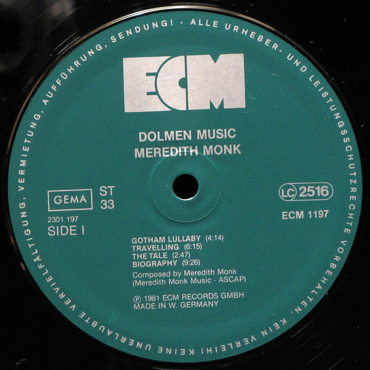 LP Meredith Monk — Dolmen Music фото 3