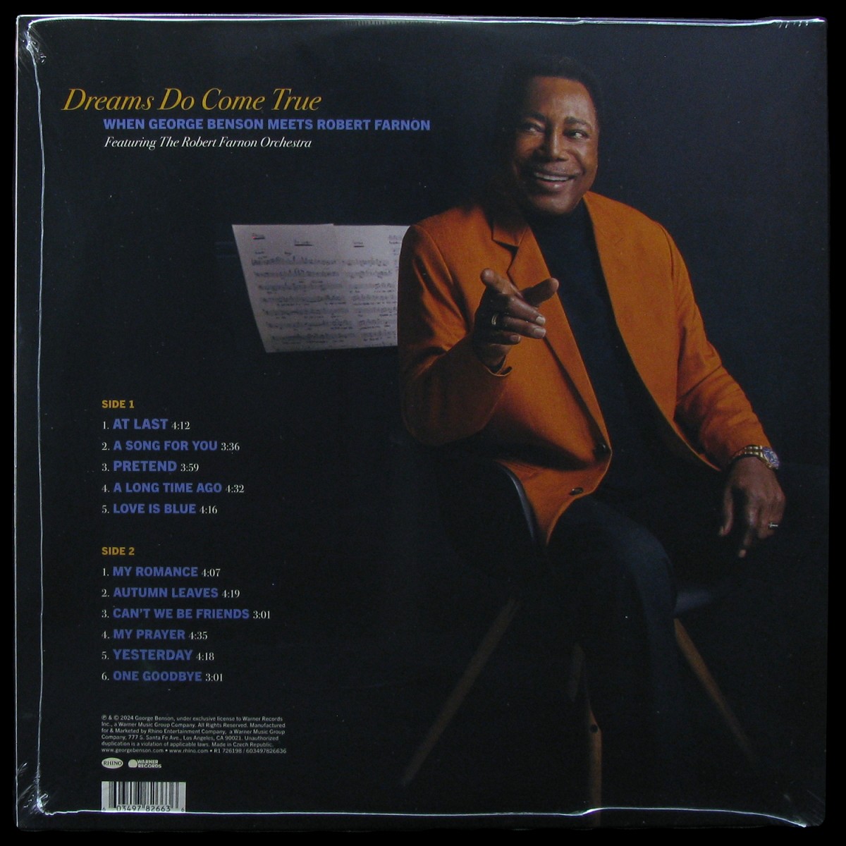 LP George Benson / Robert Farnon And His Orchestra — Dreams Do Come True: When George Benson Meets Robert Farnon фото 2