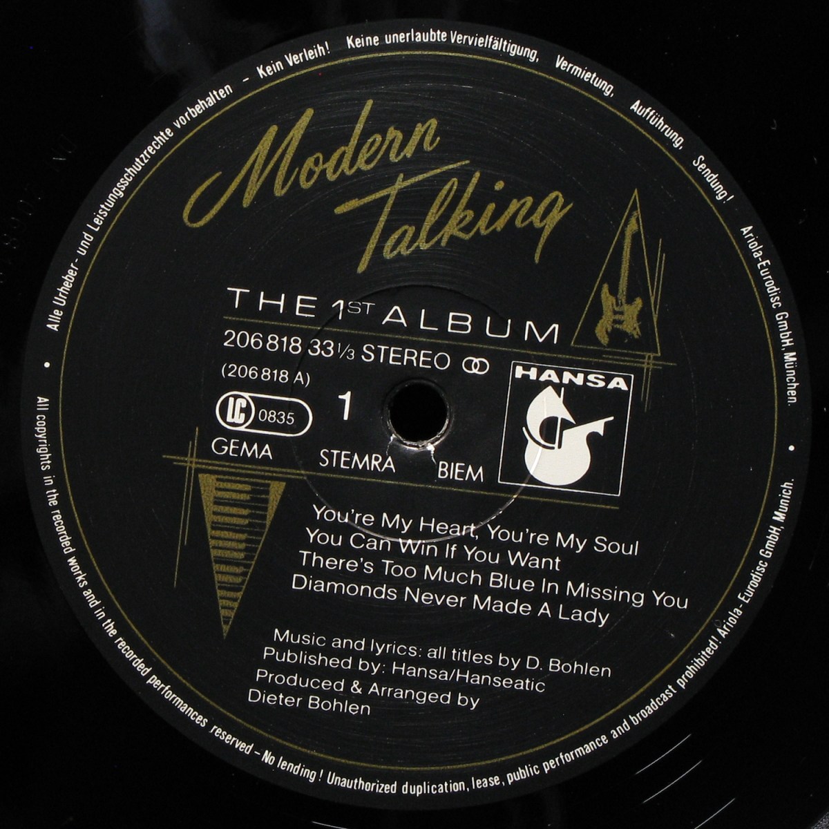 LP Modern Talking — First Album фото 3