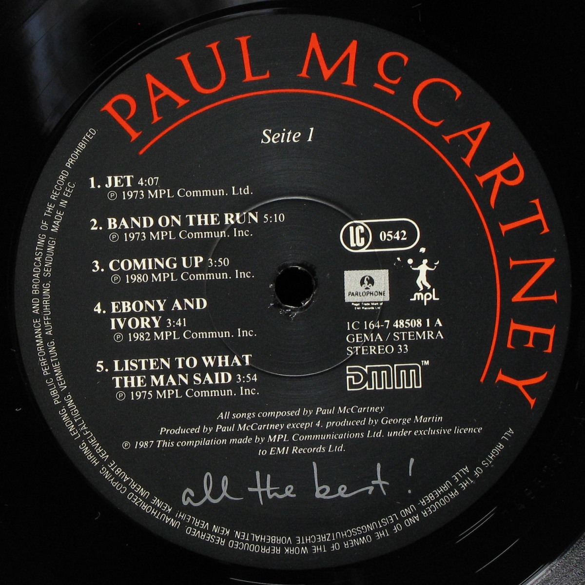 LP Paul McCartney — All The Best! (2LP) фото 2