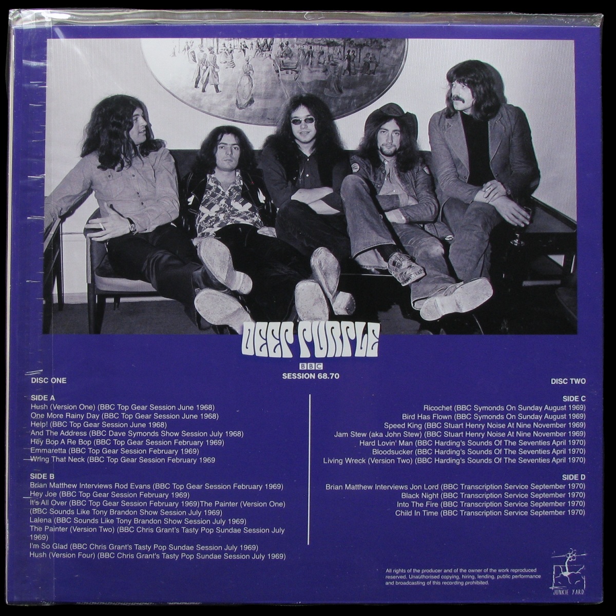 LP Deep Purple — BBC Session 68.70 (2LP) фото 2