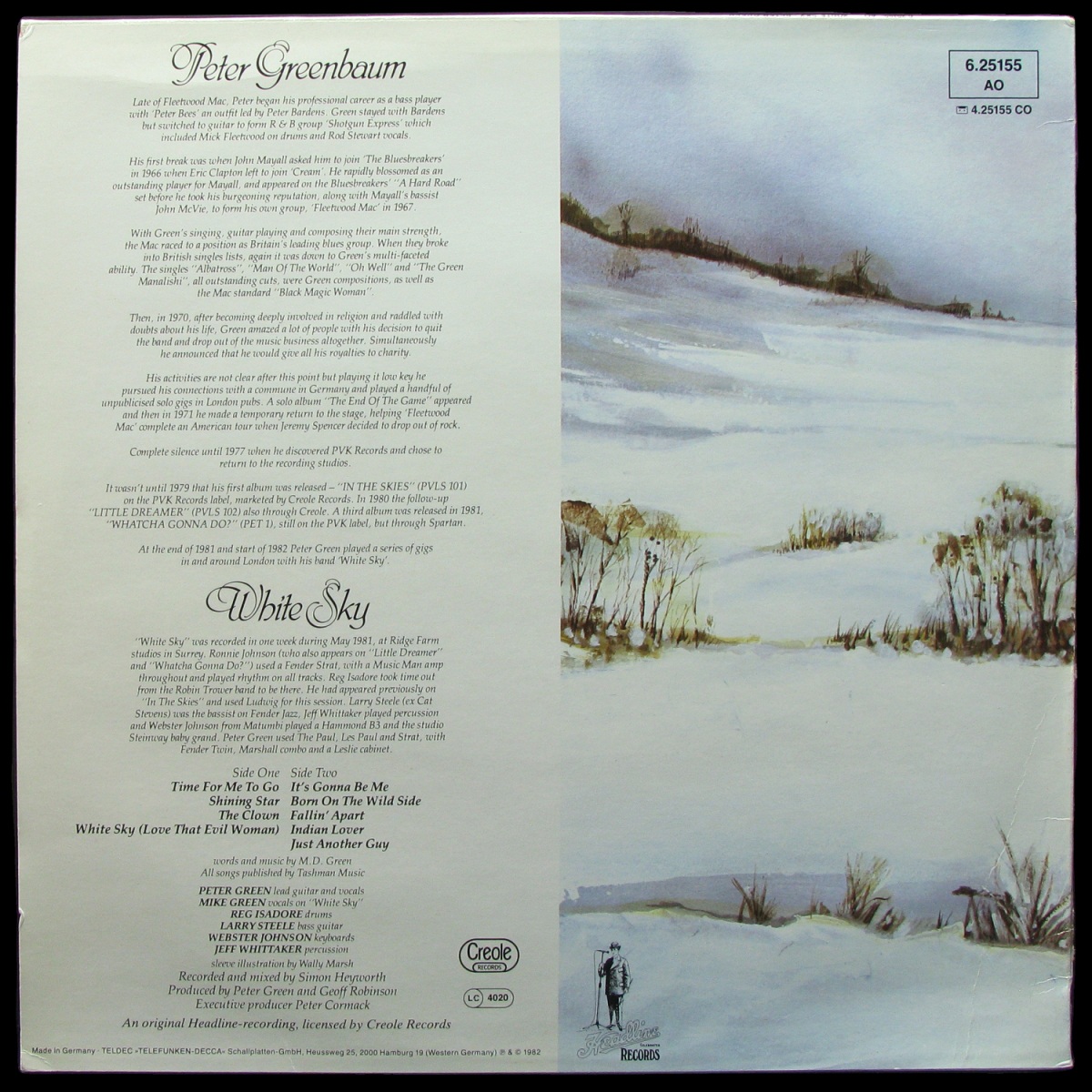 LP Peter Green — White Sky фото 2