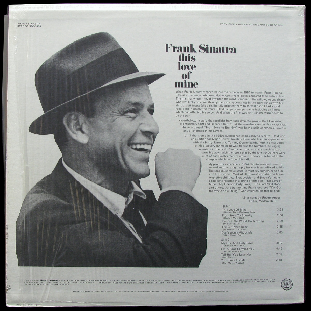 LP Frank Sinatra — This Love Of Mine фото 2