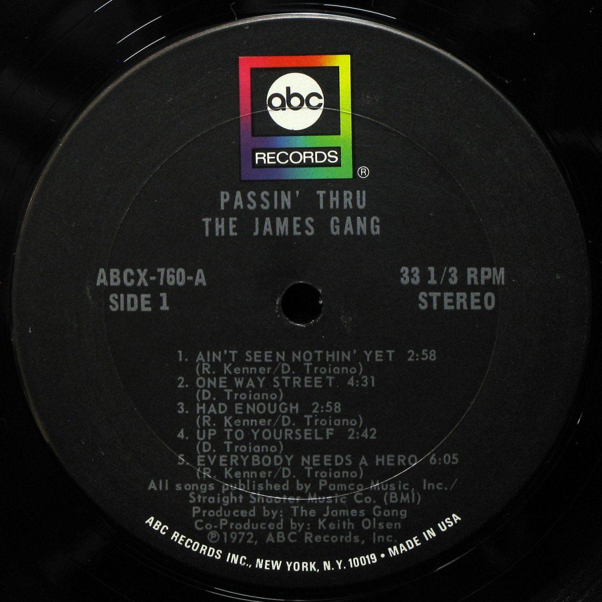 LP James Gang — Passin' Thru фото 2