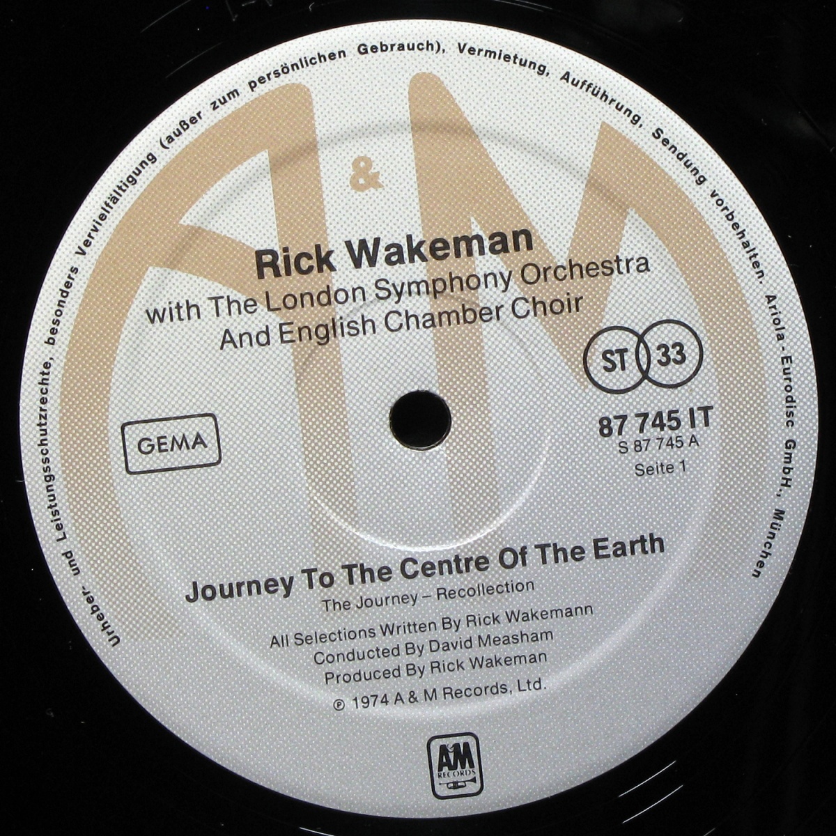 LP Rick Wakeman — Journey To The Centre Of The Earth (coverbooklet) фото 2