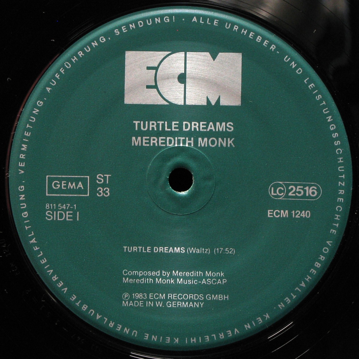 LP Meredith Monk — Turtle Dreams фото 2