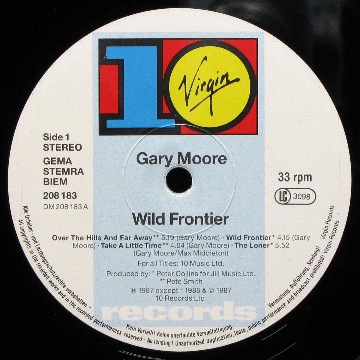 LP Gary Moore — Wild Frontier фото 2