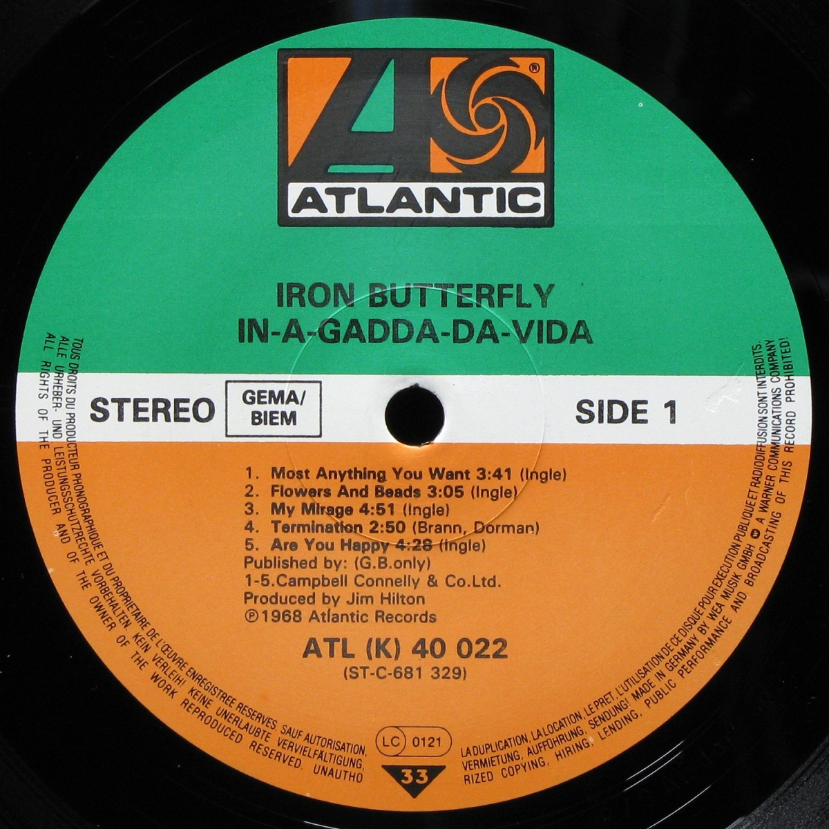 LP Iron Butterfly — In-A-Gadda-Da-Vida фото 2