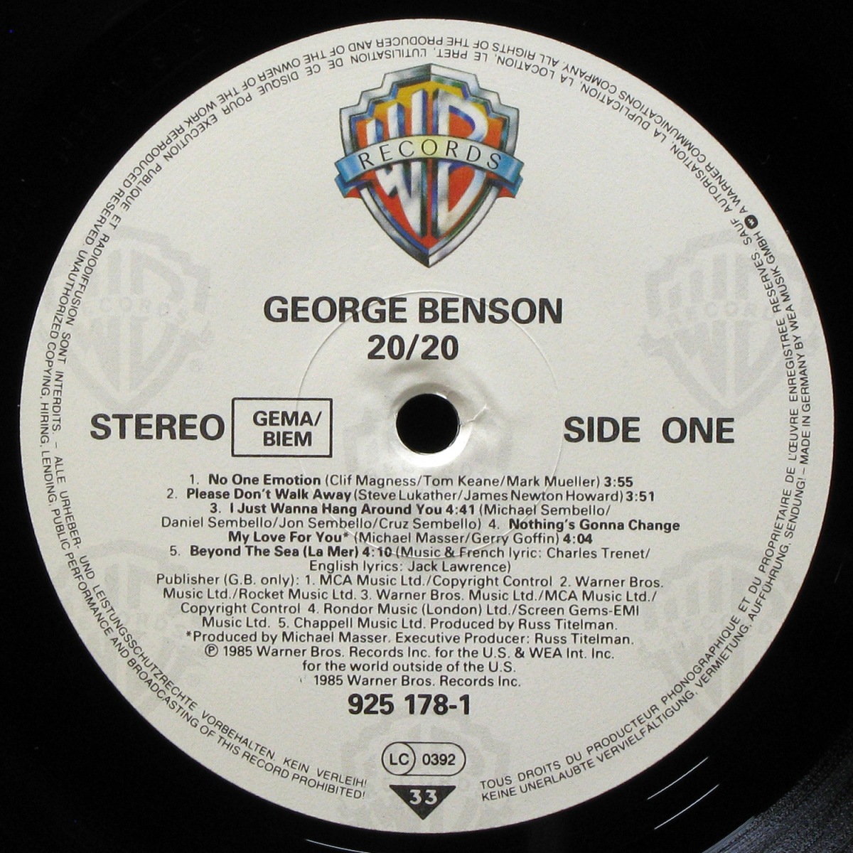 LP George Benson — 20/20 фото 2