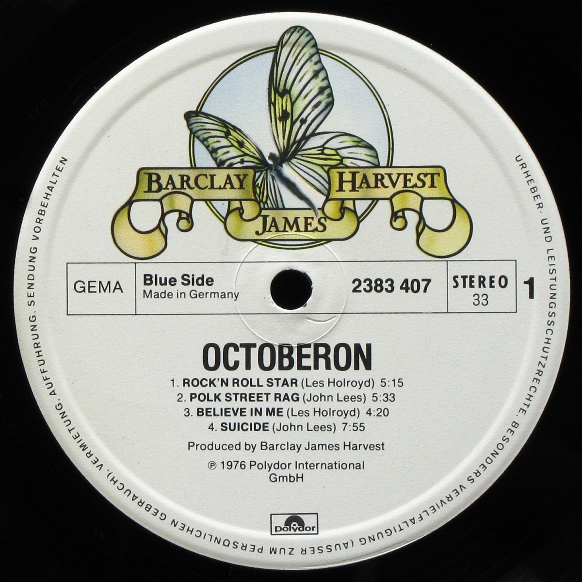 LP Barclay James Harvest — Octoberon фото 2