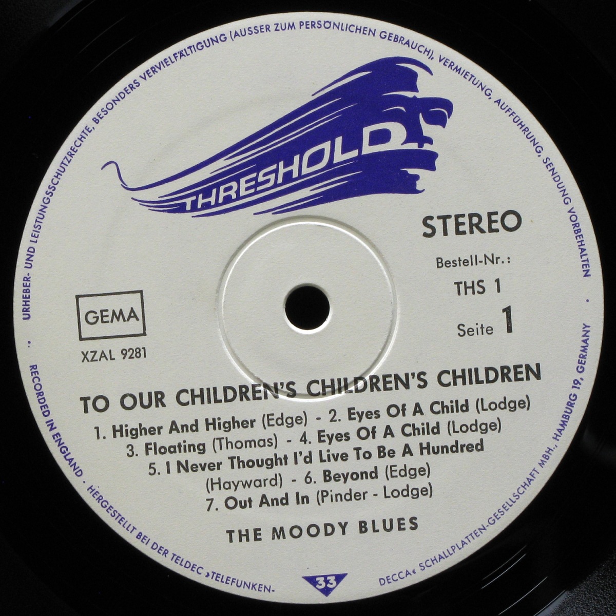 LP Moody Blues — To Our Children's Children's Children фото 2