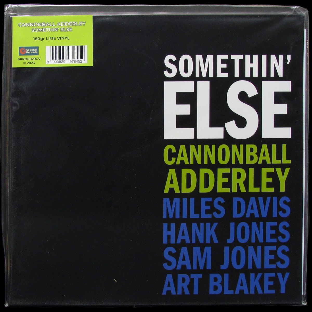 LP Cannonball Adderley — Somethin’ Else (lime vinyl) фото