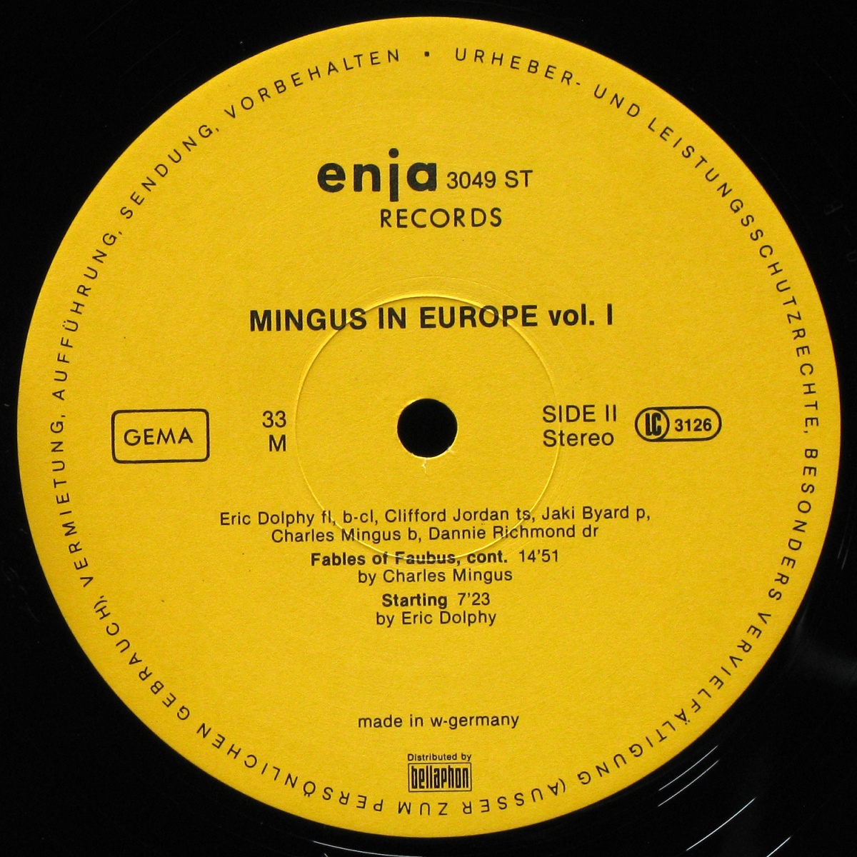 LP Charles Mingus — Mingus In Europe Volume I фото 2