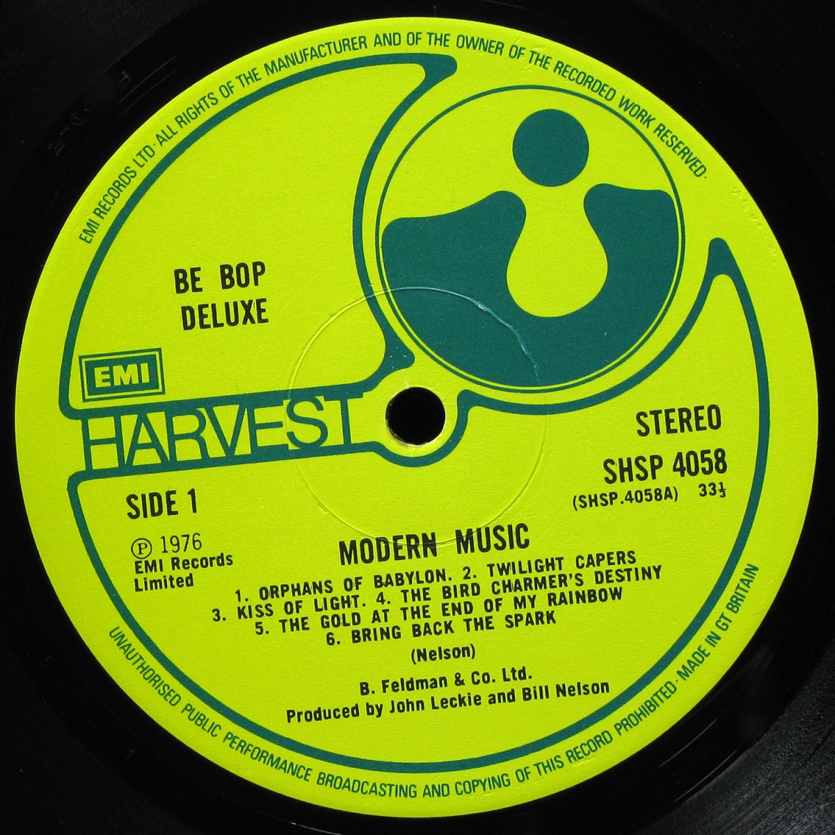 LP Be Bop Deluxe — Modern Music фото 2