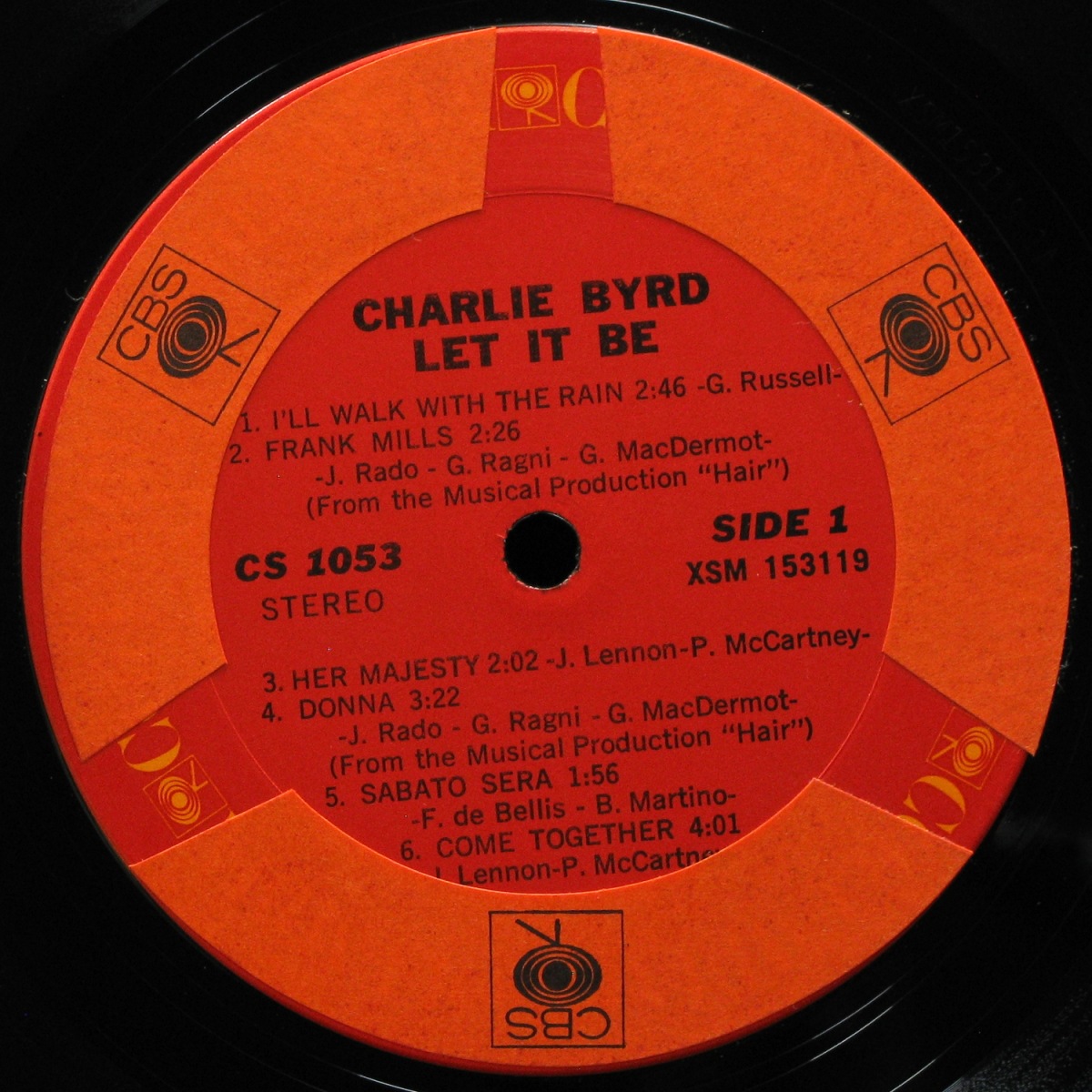 LP Charlie Byrd — Let It Be фото 2