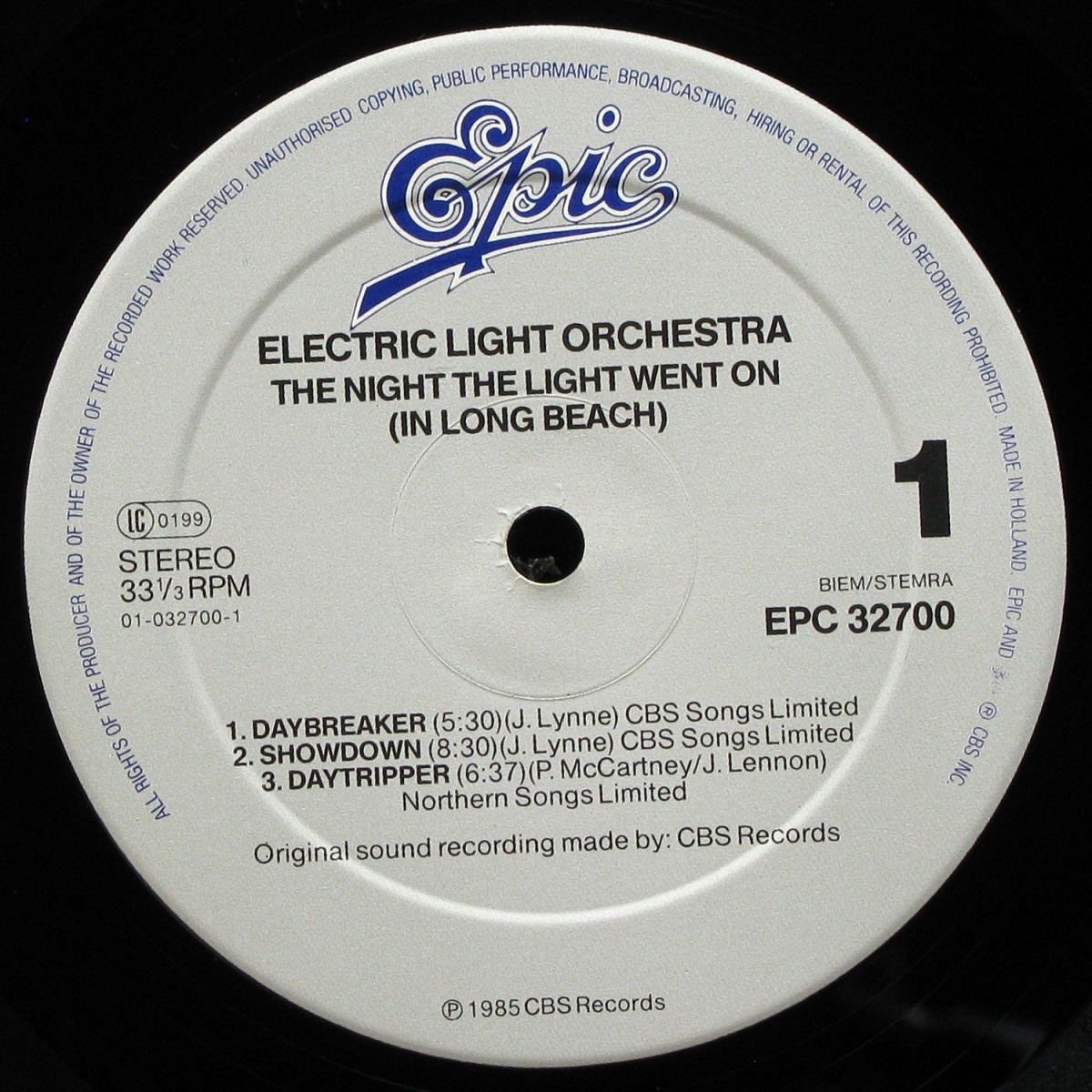 LP Electric Light Orchestra — Night The Light Went On (In Long Beach) фото 2