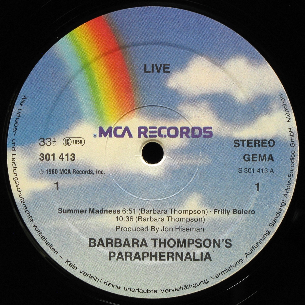 LP Barbara Thompson's Paraphernalia — Live In Concert (2LP) фото 2