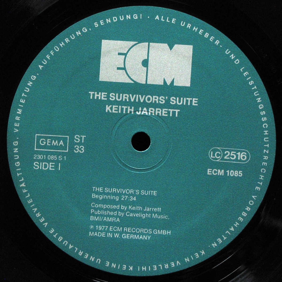 LP Keith Jarrett — Survivors' Suite фото 3