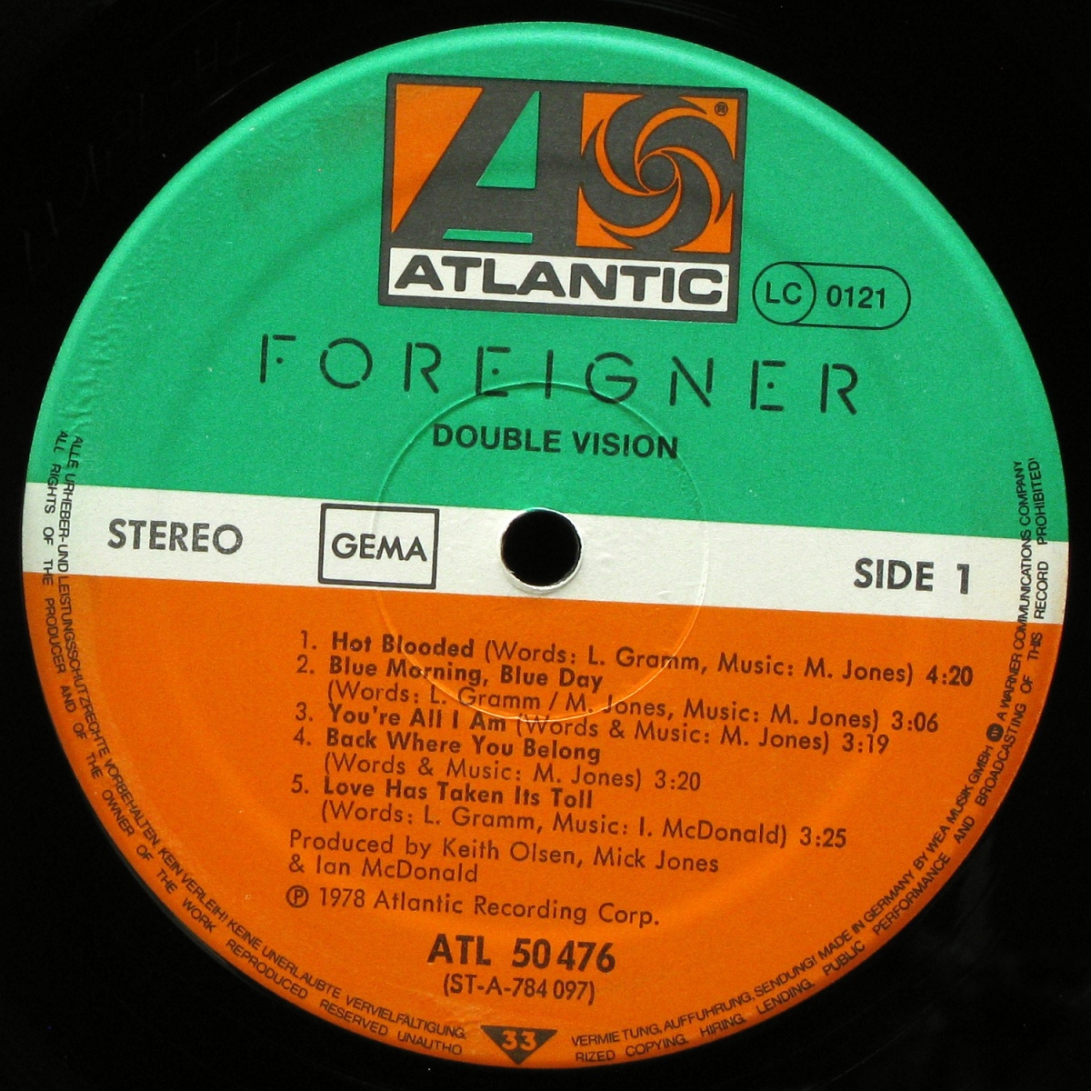 LP Foreigner — Double Vision фото 2