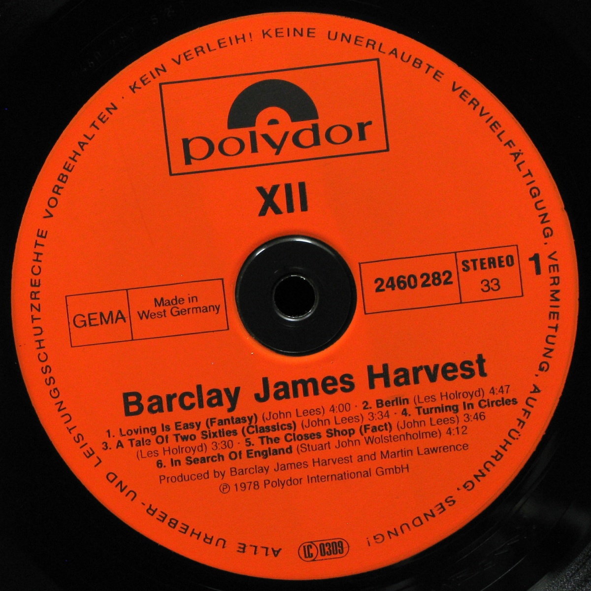 LP Barclay James Harvest — XII (+ poster) фото 2