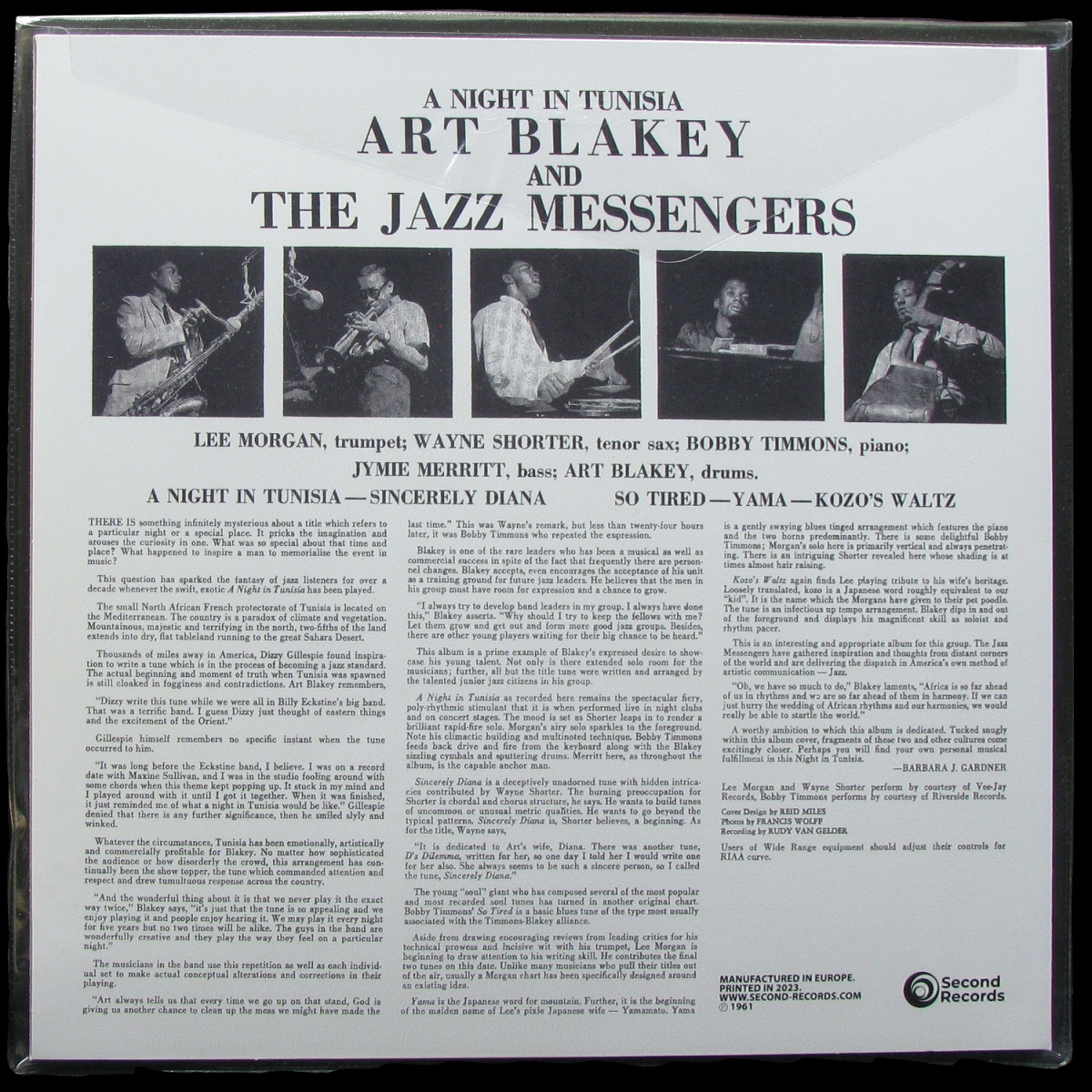 LP Art Blakey And The Jazz Messengers — A Night In Tunesia (coloured vinyl) фото 2