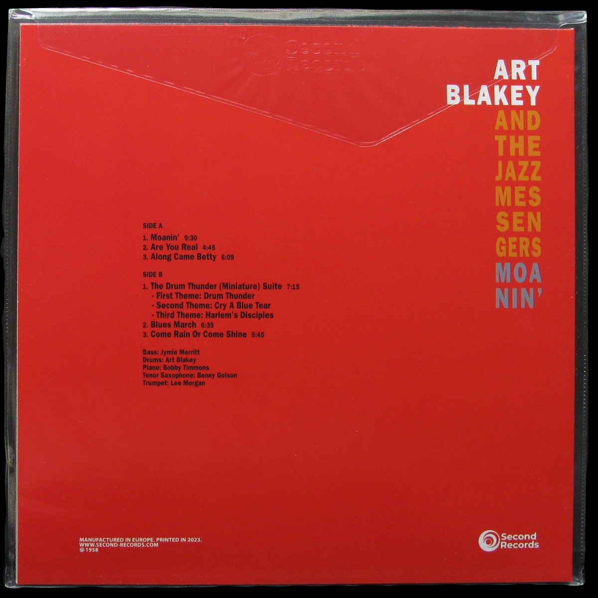 LP Art Blakey And The Jazz Messengers — Moanin’ фото 2