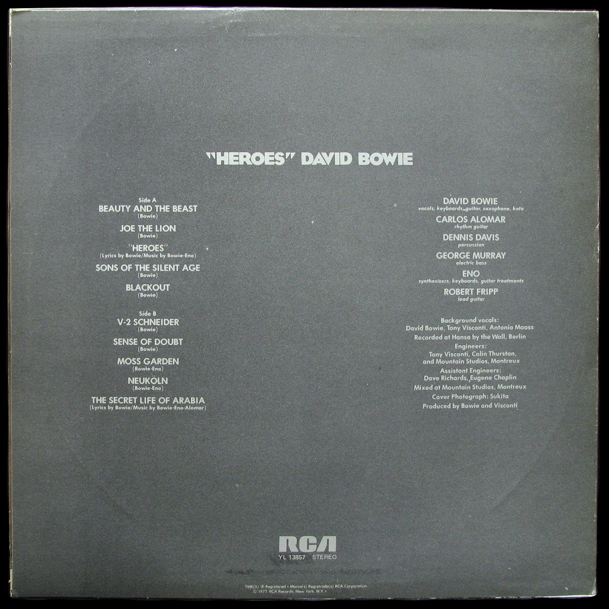 LP David Bowie — Heroes фото 2