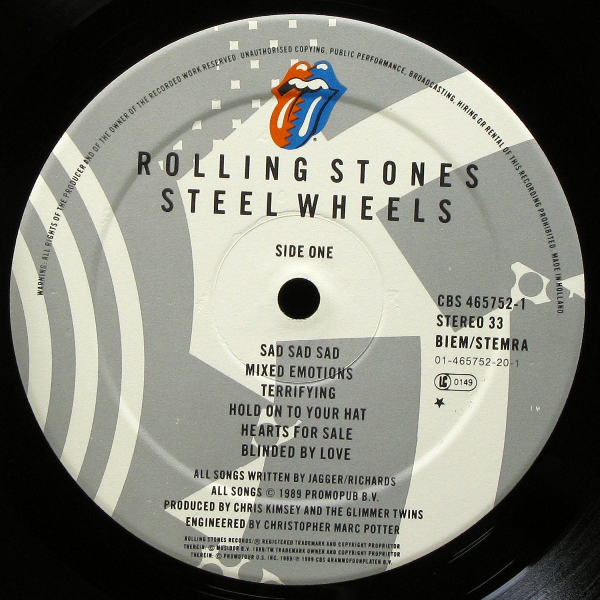 LP Rolling Stones — Steel Wheels фото 3