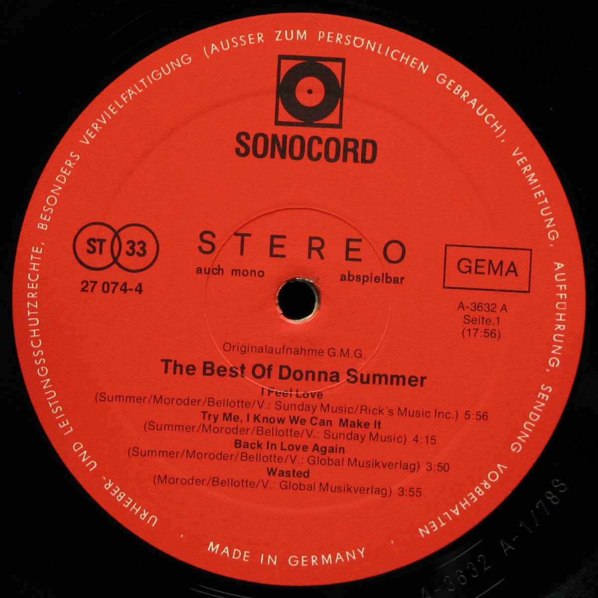 LP Donna Summer — Best Of Donna Summer (club edition) фото 2