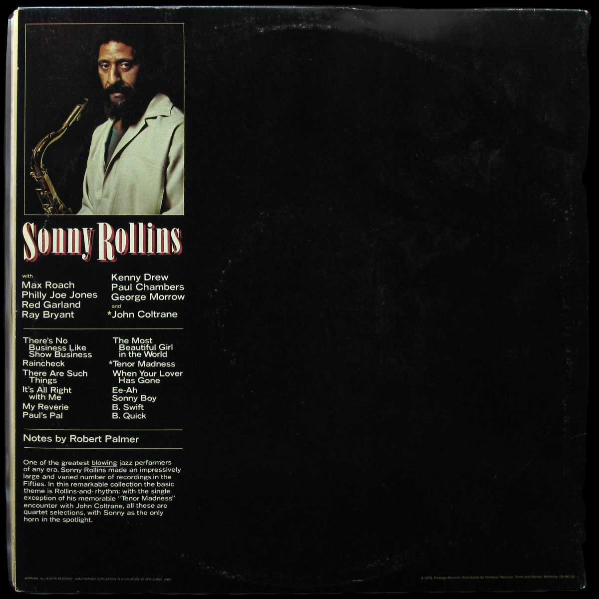 LP Sonny Rollins — Taking Care Of Business (2LP) фото 2