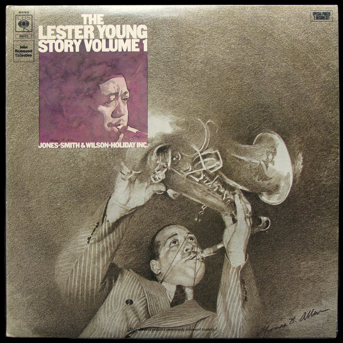 LP Lester Young — Lester Young Story Volume 1 (2LP, mono) фото