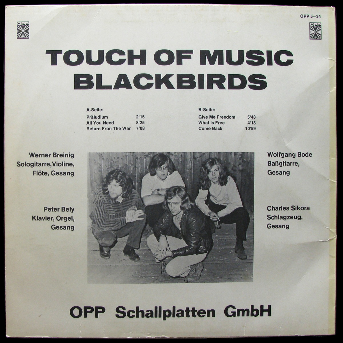 LP Blackbirds — Touch Of Music фото 2