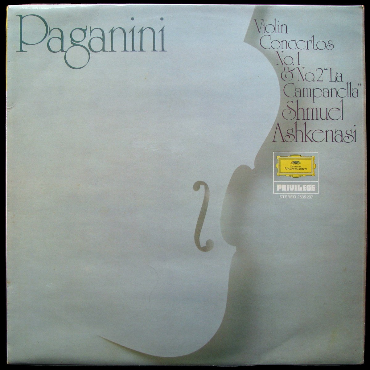 LP Heribert Esser — Paganini: Violin-konzerte Nr.1 & Nr.2 'La Campanella' фото