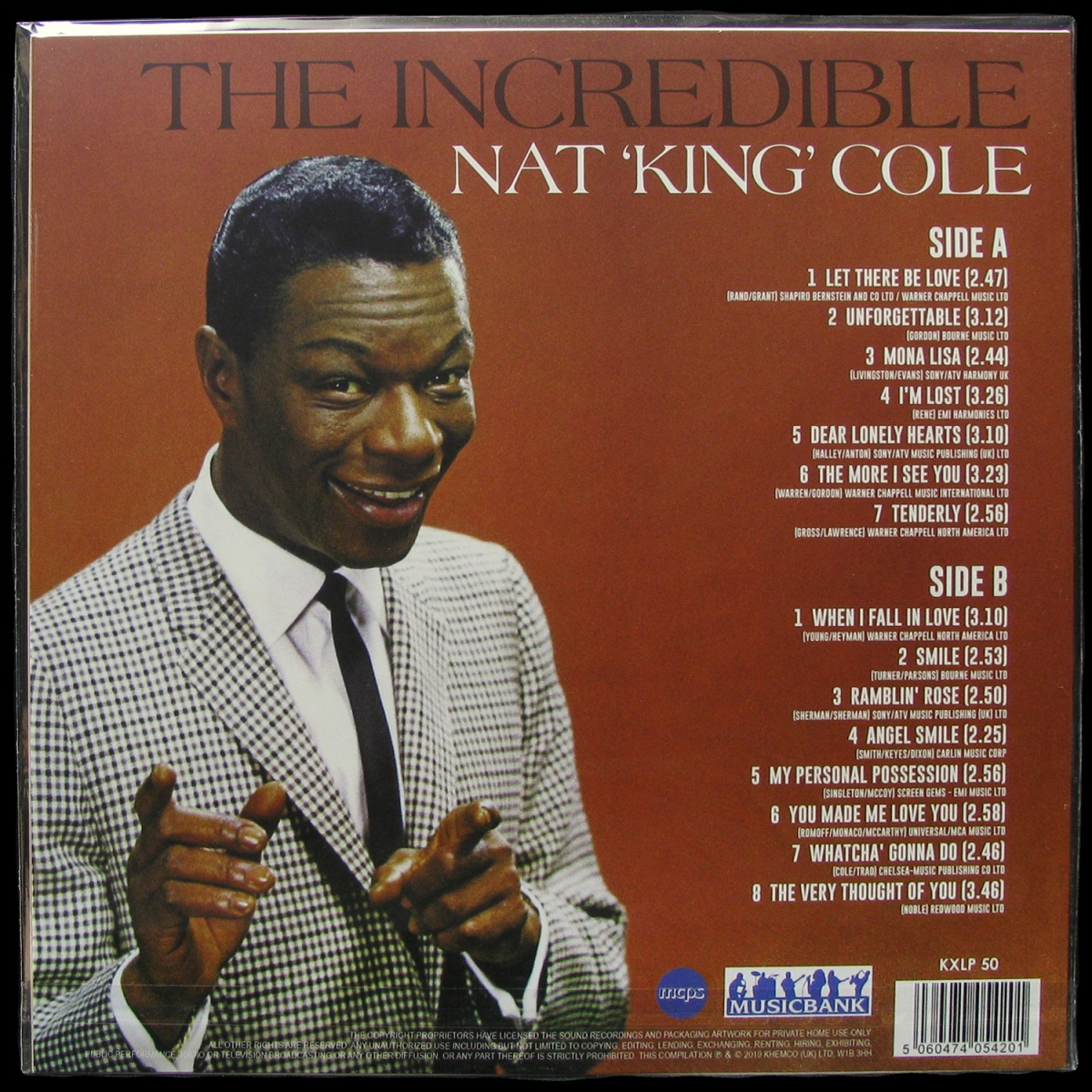 LP Nat King Cole — Incredible фото 2