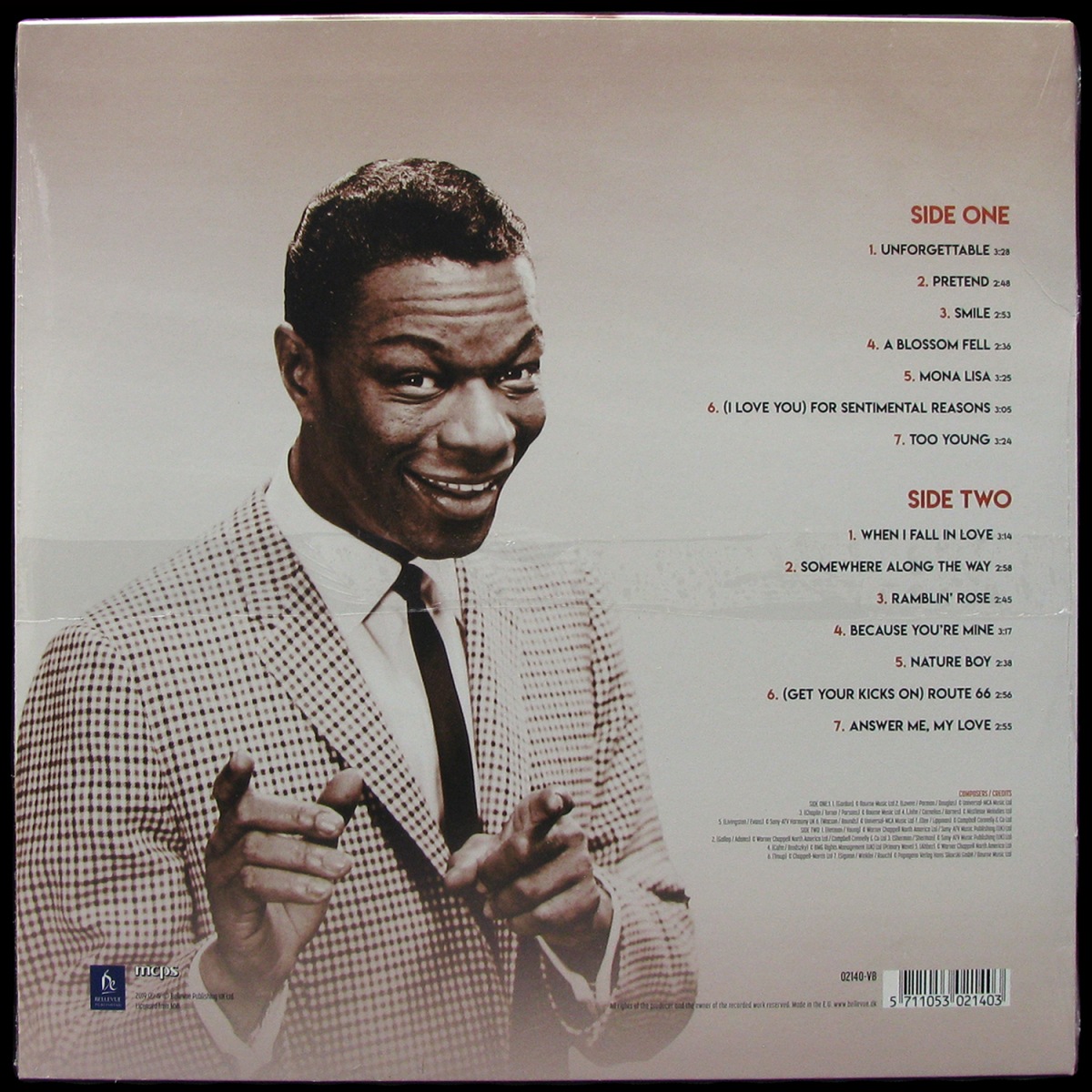 LP Nat King Cole — Unforgettable фото 2