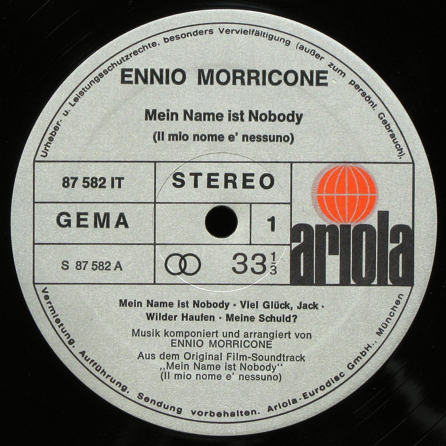 LP Ennio Morricone — Mein Name Ist Nobody фото 2