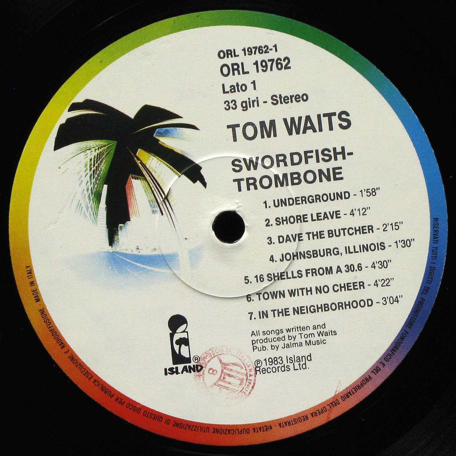 LP Tom Waits — Swordfishtrombones фото 3