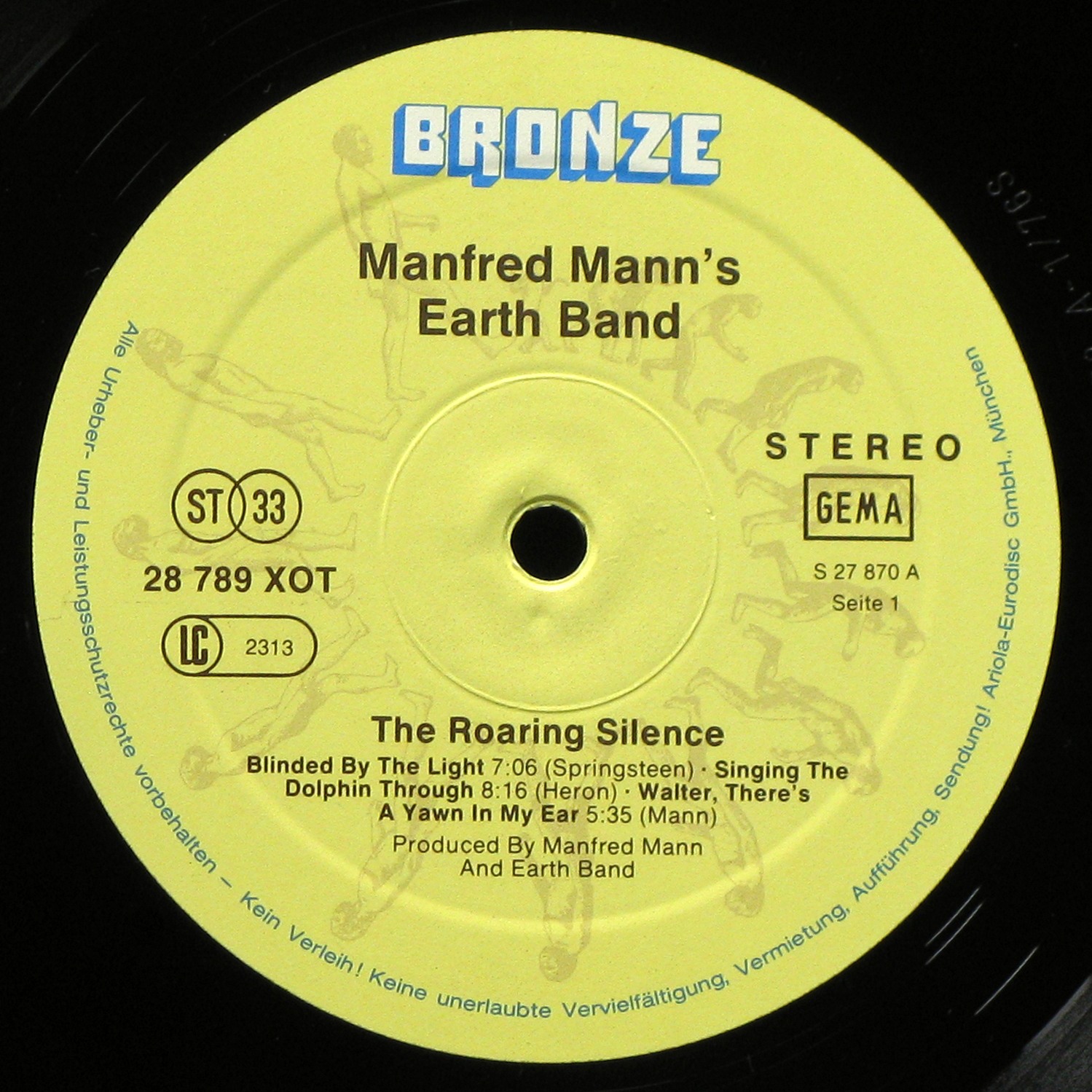 LP Manfred Mann's Earth Band — Roaring Silence фото 2