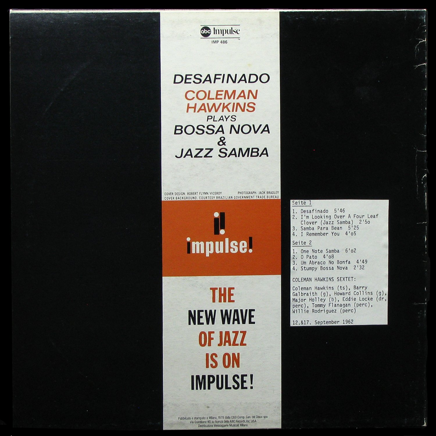 LP Coleman Hawkins — Desafinado: Bossa Nova & Jazz Samba фото 2