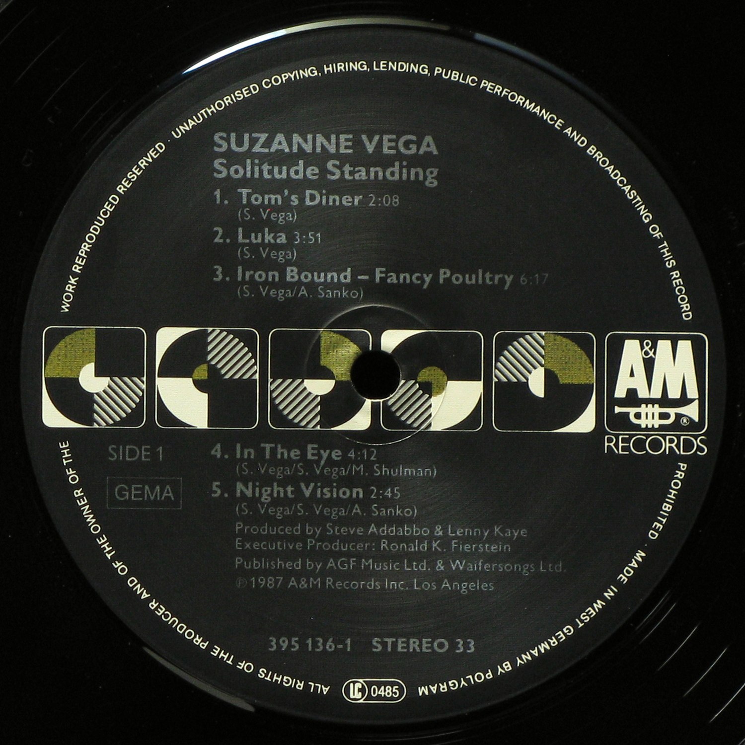 LP Suzanne Vega — Solitude Standing фото 2