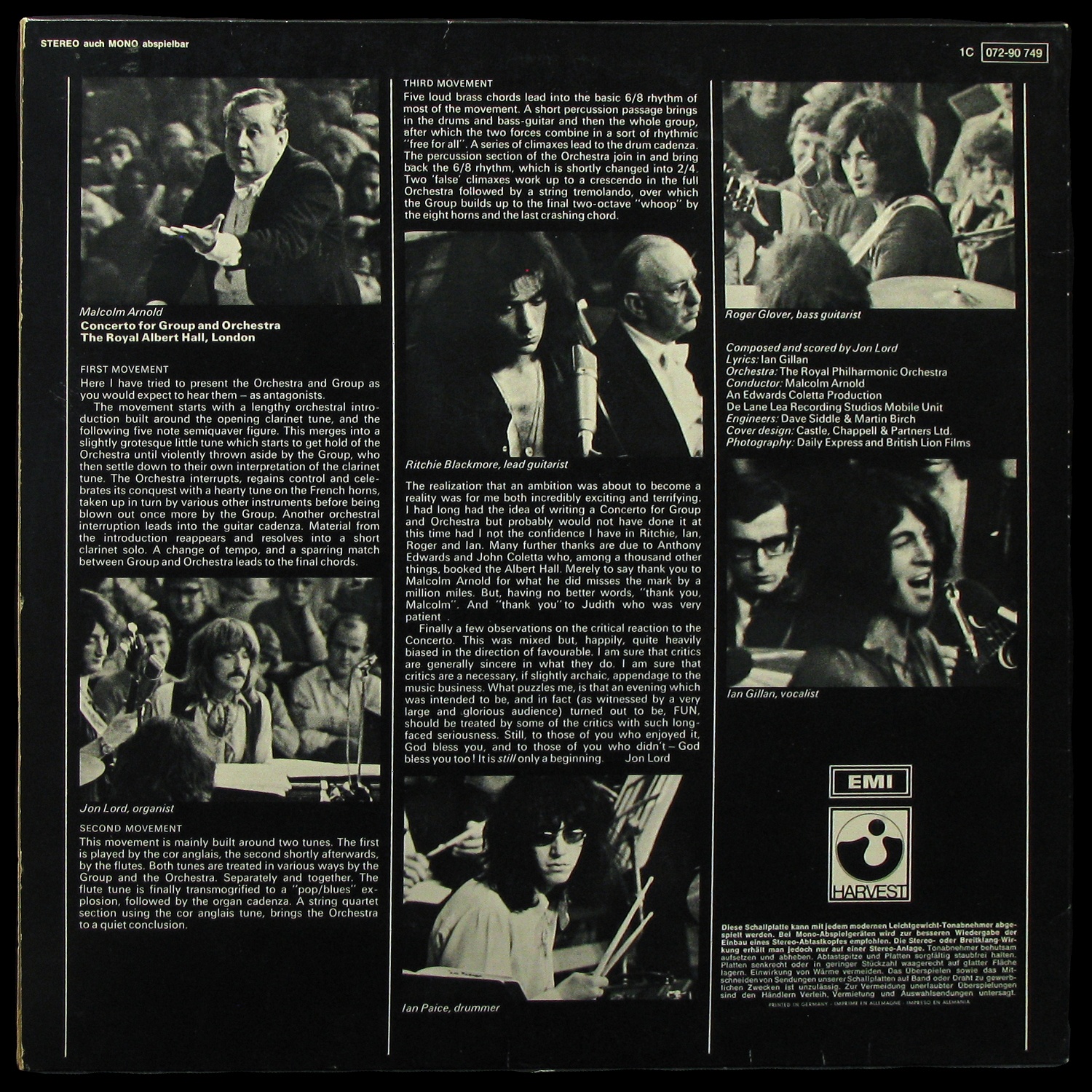 LP Deep Purple — Concerto For Group And Orchestra фото 2