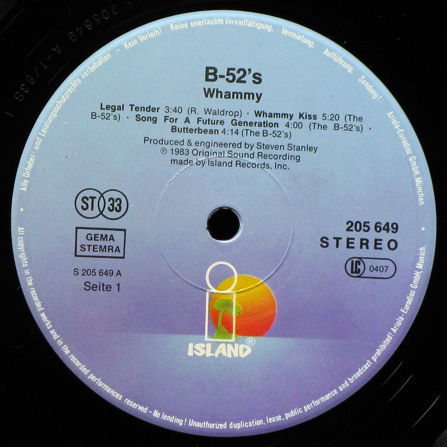 LP B-52's — Whammy фото 2