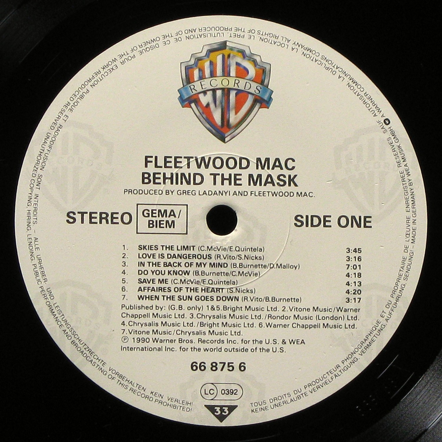 LP Fleetwood Mac — Behind The Mask фото 2