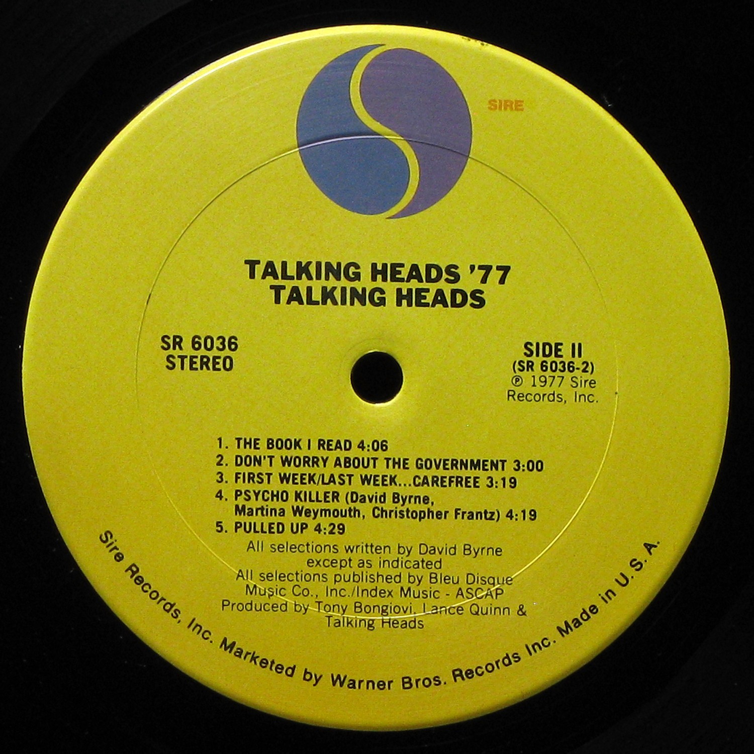 LP Talking Heads — Talking Heads: 77 фото 5